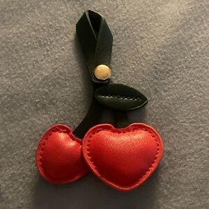 Red Heart Bag Charm Accessory